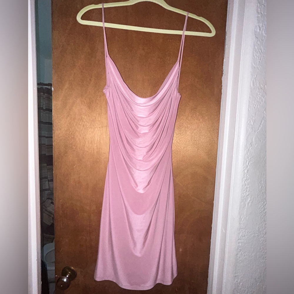 21 Saints 21 Saints Mauve/pink mini dress.